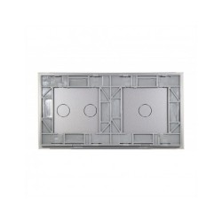 Dviejų vietų LIVOLO stiklo panelė 7012-64 (1+2) Pilka