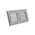 Dviejų vietų LIVOLO stiklo panelė 7012-64 (1+2) Pilka