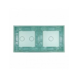 Dviejų vietų LIVOLO stiklo panelė 7012-68 (1+2) Žalia