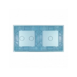 Dviejų vietų LIVOLO stiklo panelė 7012-69 (1+2) Mėlyna