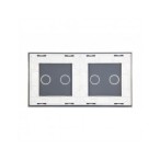 Dviejų vietų LIVOLO stiklo panelė 7022-61 (2+2) Balta