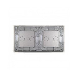Dviejų vietų LIVOLO stiklo panelė 7022-64 (2+2) Pilka