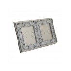 Dviejų vietų LIVOLO stiklo panelė 7022-64 (2+2) Pilka