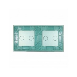 Dviejų vietų LIVOLO stiklo panelė 7022-68 (2+2) Žalia