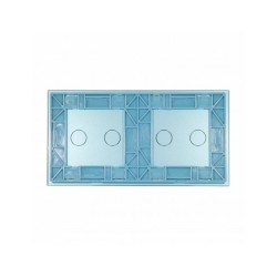 Dviejų vietų LIVOLO stiklo panelė 7022-69 (2+2) Mėlyna