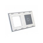 Dviejų vietų LIVOLO stiklo panelė 701G-61 (1+1xRėmelis) Balta
