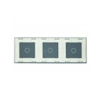 Trijų vietų LIVOLO stiklo panelė 70111-61 (1+1+1) Balta
