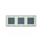 Trijų vietų LIVOLO stiklo panelė 70121-61 (1+2+1) Balta