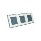 Trijų vietų LIVOLO stiklo panelė 70121-61 (1+2+1) Balta