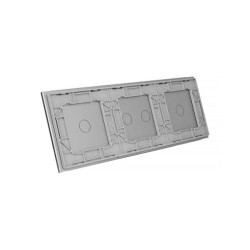 Trijų vietų LIVOLO stiklo panelė 70121-64 (1+2+1) Pilka