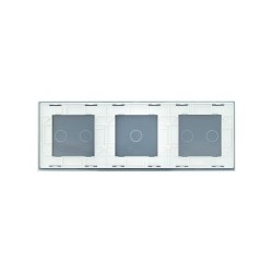 Trijų vietų LIVOLO stiklo panelė 70212-61 (2+1+2) Balta