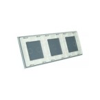 Trijų vietų LIVOLO stiklo panelė 70212-61 (2+1+2) Balta