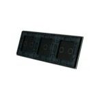 Trijų vietų LIVOLO stiklo panelė 70212-62 (2+1+2) Juoda