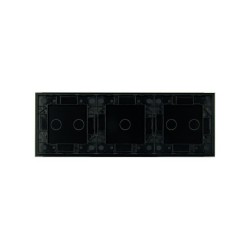 Trijų vietų LIVOLO stiklo panelė 70212-62 (2+1+2) Juoda