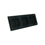Trijų vietų LIVOLO stiklo panelė 70212-62 (2+1+2) Juoda