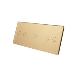 Trijų vietų LIVOLO stiklo panelė 70212-63 (2+1+2) Aukso