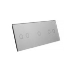 Trijų vietų LIVOLO stiklo panelė 70212-64 (2+1+2) Pilka