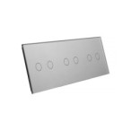 Trijų vietų LIVOLO stiklo panelė 70222-64 (2+2+2) Pilka