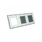 Trijų vietų LIVOLO stiklo panelė 7022G-61 (2+2+1xRėmelis) Balta