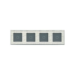 Keturių vietų LIVOLO stiklo panelė 701111-61 (1+1+1+1) Balta