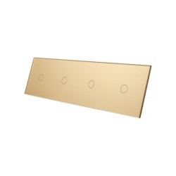 Keturių vietų LIVOLO stiklo panelė 701111-63 (1+1+1+1) Aukso