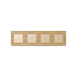 Keturių vietų LIVOLO stiklo panelė 701111-63 (1+1+1+1) Aukso