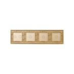 Keturių vietų LIVOLO stiklo panelė 701112-63 (1+1+1+2) Aukso