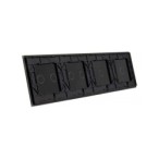 Keturių vietų LIVOLO stiklo panelė 701122-62 (1+1+2+2) Juoda