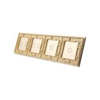 Keturių vietų LIVOLO stiklo panelė 701122-63 (1+1+2+2) Aukso