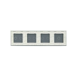 Keturių vietų LIVOLO stiklo panelė 701222-61 (1+2+2+2) Balta