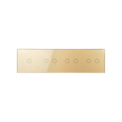 Keturių vietų LIVOLO stiklo panelė 701222-63 (1+2+2+2) Aukso
