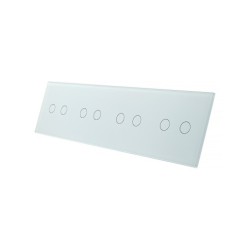 Keturių vietų LIVOLO stiklo panelė 702222-61 (2+2+2+2) Balta