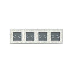 Keturių vietų LIVOLO stiklo panelė 702222-61 (2+2+2+2) Balta