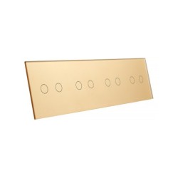 Keturių vietų LIVOLO stiklo panelė 702222-63 (2+2+2+2) Aukso
