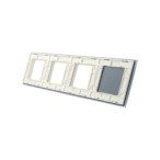 Keturių vietų LIVOLO stiklo panelė 701GGG-61 (1+3xRėmelis) Balta