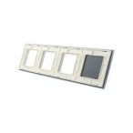 Keturių vietų LIVOLO stiklo panelė 702GGG-61 (2+3xRėmelis) Balta