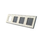 Keturių vietų LIVOLO stiklo panelė 70111G-61 (1+1+1+1xRėmelis) Balta