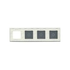 Keturių vietų LIVOLO stiklo panelė 70111G-61 (1+1+1+1xRėmelis) Balta