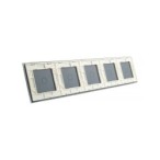 Penkių vietų LIVOLO stiklo panelė 7011111-61 (1+1+1+1+1) Balta