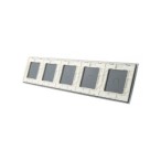 Penkių vietų LIVOLO stiklo panelė 7011112-61 (1+1+1+1+2) Balta