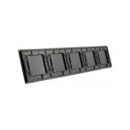 Penkių vietų LIVOLO stiklo panelė 7011222-62 (1+1+2+2+2) Juoda