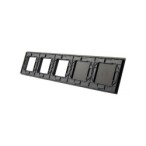 Penkių vietų LIVOLO stiklo panelė 7011GGG-62 (1+1+3xRėmelis) Juoda
