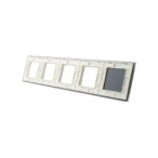 Penkių vietų LIVOLO stiklo panelė 701GGGG-61 (1+4xRėmelis) Balta