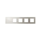 Penkių vietų LIVOLO stiklo panelė 701GGGG-63 (1+4xRėmelis) Pilka