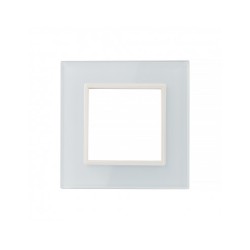Vienos vietos LIVOLO stiklo panelė GPF-1-61 (1xRėmelis) Balta