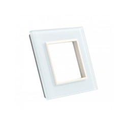 Vienos vietos LIVOLO stiklo panelė GPF-1-61 (1xRėmelis) Balta