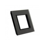 Vienos vietos LIVOLO stiklo panelė GPF-1-62 (1xRėmelis) Juoda