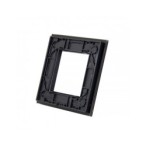 Vienos vietos LIVOLO stiklo panelė GPF-1-62 (1xRėmelis) Juoda