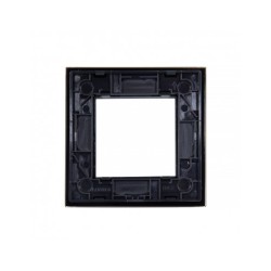 Vienos vietos LIVOLO stiklo panelė GPF-1-62 (1xRėmelis) Juoda