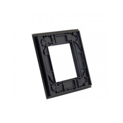 Vienos vietos LIVOLO stiklo panelė GPF-1-62 (1xRėmelis) Juoda